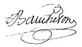 Signature de François Baucheton