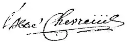 signature de François Charles Chevreuil