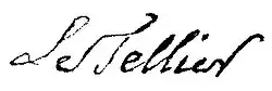 signature de François Letellier (prêtre)
