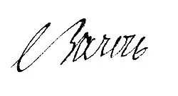 signature de François Louis Jérôme Baron
