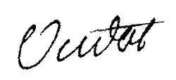 signature de François Oudot