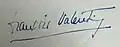 Signature de François Valentin