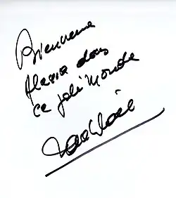 signature de Frank Michael