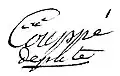 Signature de Gabriel Hyacinthe Couppé de Kervennou