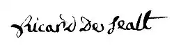 signature de Gabriel Ricard de Séalt