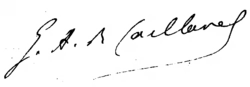 signature de Gaston Arman Caillavet