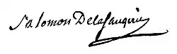 signature de Guillaume-Anne Salomon de La Saugerie