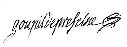 signature de Guillaume François Charles Goupil de Préfelne