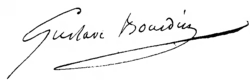 signature de Gustave Bourdin