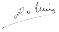 Signature de Henry Le Mire