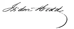 signature d'Isidore Hedde