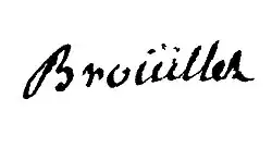 signature de Jacques-Antoine Brouillet