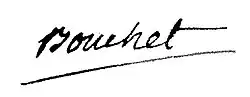 signature de Jacques-Pierre Bouchet