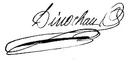 signature de Jacques Samuel Dinocheau
