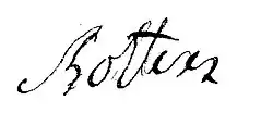 signature de Jean-Baptiste Bottex