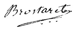 signature de Jean-Baptiste Brostaret