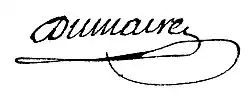 signature de Jean-Baptiste Dumaire