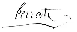 signature de Jean-Baptiste François de Terrats