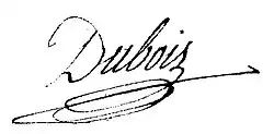 signature de Jean-Claude Dubois