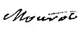 Signature de Jean-François-Régis de Mourot