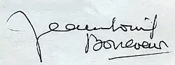 signature de Jean-Louis Boncœur