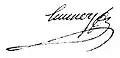 Signature de Jean-Louis Emmery de Grozyeulx