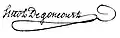 Signature de Jean Antoine Huot de Goncourt