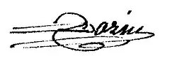 signature de Jean Bazin (homme politique mort en 1802)