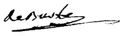 signature de Jean Charles François de Burle