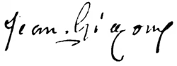 signature de Jean Gigoux