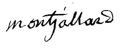 signature de Jean Joseph André Montjallard