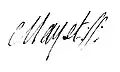 Signature de Jean-Marie Félix Mayet