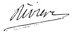 signature de Joseph-François Rivière