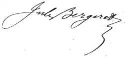 signature de Jules Bergeret
