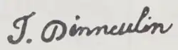 signature de Jules Denneulin (peintre)