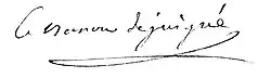 Signature de Léon Marguerite Le Clerc