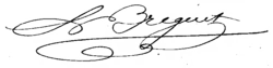 signature de Louis Clément François Breguet