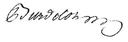 signature de Louis Burdelot de Pontorson