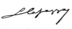 Signature de Louis Capazza