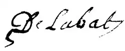 signature de Louis Delabat