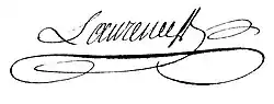 signature de Louis-Jean-Joseph Laurence
