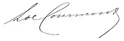 signature de Louis de Courmont