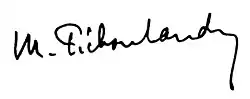 signature de Marguerite Pichon-Landry