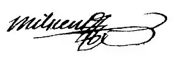 signature de Marie-Joseph Milscent