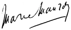 signature de Marie Mauron