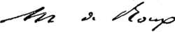 signature de Marie de Roux