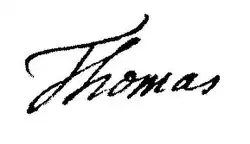 signature de Martin Thomas (député)