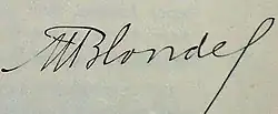 signature de Maurice Blondel (philosophe)