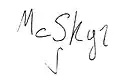 Signature autographe de McSkyz