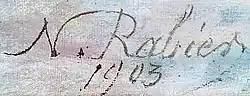 signature de Narcisse Rabier